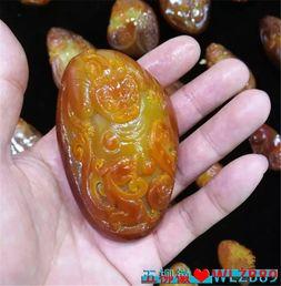 籽料黄沁怎么看二上色,探寻天然沁色之美