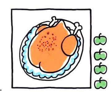 明星切桃子简笔画可爱,简笔画可爱演绎甜蜜瞬间